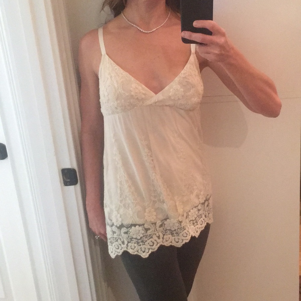 Lace top, comfy and cute with jeans
